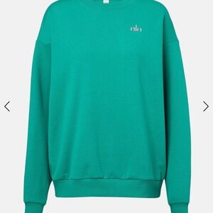 ALO Yoga Teal Crewneck Sweatshirt